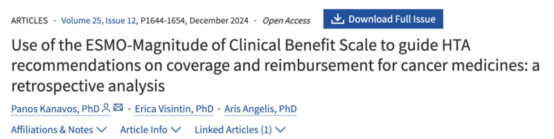 Vivek Subbiah Shares An Atricle on ESMO-Magnitude of Clinical Benefit Scale analysis